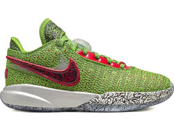 Nike LeBron 20 Παιδικά Αθλητικά Παπούτσια για Μπάσκετ Lime Κόκκινα DQ8646-300
