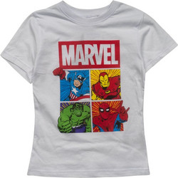 Cerda Marvel Παιδικό T-Shirt Κοντομάνικο Λευκό Κόκκινο 29000032226
