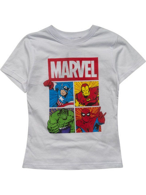 Cerda Marvel Παιδικό T-Shirt Κοντομάνικο Λευκό Κόκκινο 29000032226