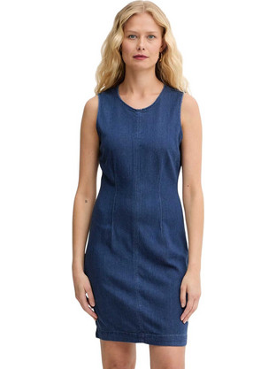 Guess Dahila Mini Καλοκαιρινό Καθημερινό Φόρεμα Τζιν Navy Μπλε W6GK55D0861-SNK1