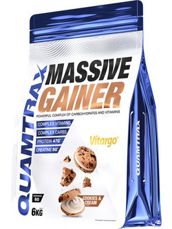 Quamtrax Massive Gainer Cookies & Cream Πρωτεΐνη Ορού Γάλακτος Όγκου 6kg