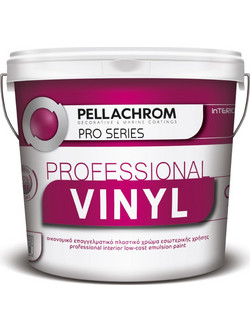 Pellachrom Professional Vinyl Πλαστικό Χρώμα Εσωτερικού Χώρου Λευκό 9lt