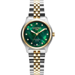 Roamer Cassandra Γυναικείο Ρολόι με Ασημί Χρυσό Μεταλλικό Μπρασελέ R626847475920