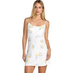 RVCA Macarthur Mini Καλοκαιρινό Καθημερινό Φόρεμα Floral Μεταξωτό Λευκό 23B131510-CLO