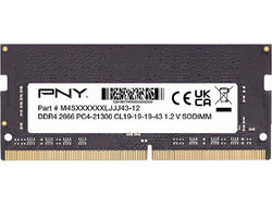 PNY 16GB (1X16GB) DDR4 RAM 2666MHz C19 MN16GSD42666-SB