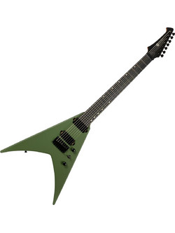 Spira Guitars V-407 Ηλεκτρική Κιθάρα V Style με Μαγνήτες HH & Ταστιέρα Ebony 7 Χορδών Satin Green
