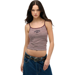 Superdry Γυναικείο Αθλητικό Crop Top Σοκολατί W6012036A-E9I