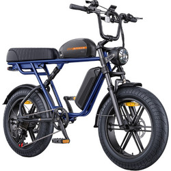 Engwe M1 1686 Ηλεκτρικό Fat Bike 20" 250W με 7 Ταχύτητες και Δισκόφρενα Μπλε