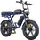 Engwe M1 1686 Ηλεκτρικό Fat Bike 20" 250W με 7 Ταχύτητες και Δισκόφρενα Μπλε
