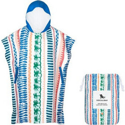 Dock & Bay Palm Beach Πόντσο Θαλάσσης Microfiber Μπλε 70x90cm