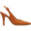 KALOGIROU Γόβες Slingback Δερμάτινες με Τακούνι Στιλέτο Πορτοκαλί 2905S