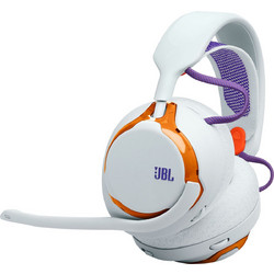 JBL Quantum 650 Ασύρματο Gaming Headset Over Ear White Orange