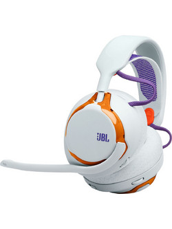 JBL Quantum 650 Ασύρματο Gaming Headset Over Ear White Orange
