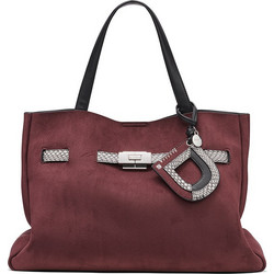 DKNY Γυναικεία Τσάντα Χειρός Σουέτ Μπορντό R63DMK43-AWN