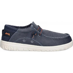 Jeep Samoa Wallabee Knit Ανδρικά Μοκασίνια Boat Shoes Navy Μπλε JM61115A100