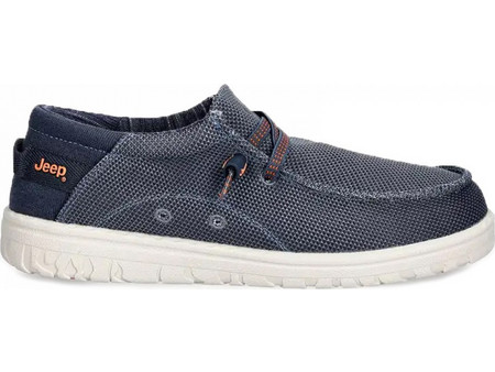 Jeep Samoa Wallabee Knit Ανδρικά Μοκασίνια Boat Shoes Navy Μπλε JM61115A100