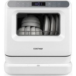 Costway FP11101DE Πλυντήριο Πιάτων Πάγκου για 3 Σερβίτσια 43cm Λευκό