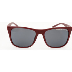 Porsche Design P8648 D Ανδρικά Γυαλιά Ηλίου Τετράγωνα Κοκάλινα Μπορντό με Μαύρο Φακό