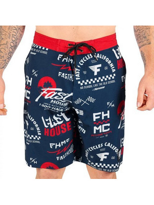Fasthouse Medley 21" Ανδρικό Μαγιό Βερμούδα με Σχέδια Navy Μπλε 138025-34
