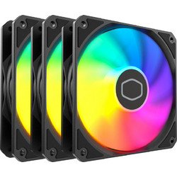 Cooler Master MasterFan MF120 Lite Case Fan 120mm ARGB με Σύνδεση 3-Pin 4-Pin PWM 3τμχ Black
