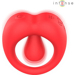 Intense Russsell Vibrating Penis Ring Ελαστικό Δαχτυλίδι Πέους Σιλικόνης με Δόνηση Κόκκινο