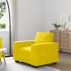 vidaXL Πολυθρόνα Βελούδινη Κίτρινη 4105253