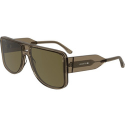 Lacoste L6056S 16210 Ανδρικά Γυαλιά Ηλίου Aviator Κοκάλινα Καφέ με Καφέ Φακό