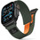 Tech-Protect Nylon Elite Λουράκι Υφασμάτινο Green / Orange (Apple Watch 44 / 45 / 46 / 49mm)