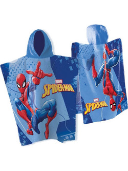 Dimcol Spider-Man 538 Παιδικό Πόντσο Θαλάσσης Microfiber Μπλε 50x100cm 54463144034