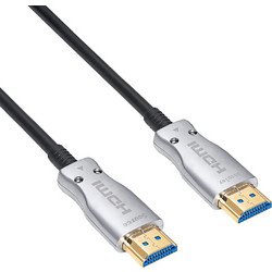 Akyga Καλώδιο HDMI 2.1 HDMI Male to HDMI Male 5m Black Silver AK-HD-50L