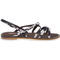 Corina Γυναικεία Σανδάλια Suede Σοκολατί Λευκά U410H48513M7