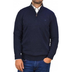 Gnious Ανδρικό Πουλόβερ με Φερμουάρ Navy Μπλε 21-300187