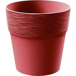 MarHome Furu Γλάστρα Στρογγυλή Πλαστική Κόκκινη 12x12.2cm 09-DFA120-7598U