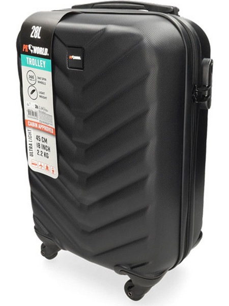 FB5000240 Βαλίτσα Καμπίνας 50.5x33x20cm με 4 Ρόδες Μαύρη