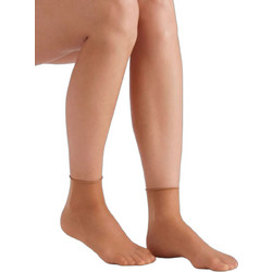 Ysabel Mora Γυναικείες Κάλτσες Κοντές Μπεζ 2Pack 18123