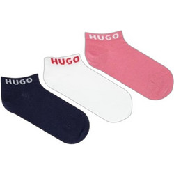 Hugo Βαμβακερές Γυναικείες Κάλτσες Κοντές Μαύρες Λευκές Ροζ 3Pack 50516407-967