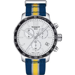 Tissot Ανδρικό Ρολόι Χρονογράφος με Μπλε Υφασμάτινο Λουράκι T095.417.17.372.00