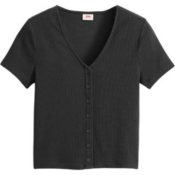 Levi's Γυναικείο Καλοκαιρινό Top Ριπ Μαύρο A8782-0000