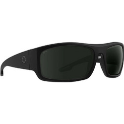 SPY 183211374135 Ανδρικά Γυαλιά Ηλίου Ορθογώνια Κοκάλινα Μαύρα με Μαύρο Φακό