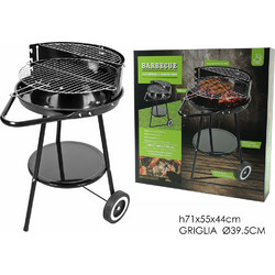 BBQ Ψησταριά Κάρβουνου Στρογγυλή με Ρόδες 804717