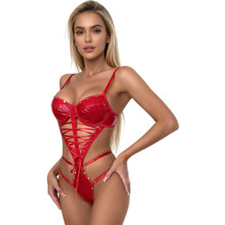 AnnaMu Sexy Κορμάκι String See Through Κόκκινο A-1123