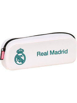 Safta Real Madrid Κασετίνα Βαρελάκι Λευκή 812654886