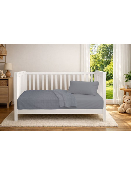 Dimcol Κουβέρτα Κούνιας Πικέ 125x150 Ανθρακί