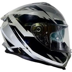 Faseed FSD 865 Atos Black White Grey Κράνος Μηχανής Full Face 1450gr