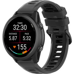 Techsuit W084 Λουράκι Σιλικόνης Black (Universal 20mm)