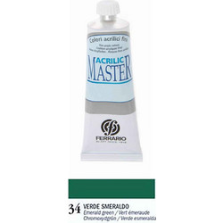 Ferrario Master 34 Emerald Green Ακρυλικό Χρώμα Ζωγραφικής 60ml
