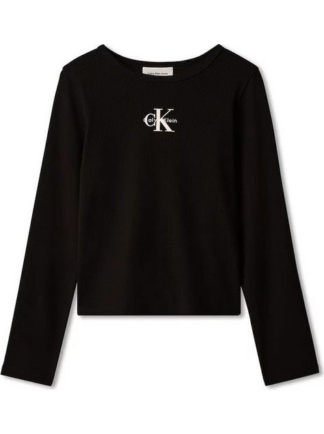 Calvin Klein Παιδικό T-Shirt Μακρυμάνικο Μαύρο LVCKFJB06G-BEH