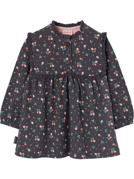 Boboli Παιδικό Φόρεμα Floral Μαύρο 324155-9949
