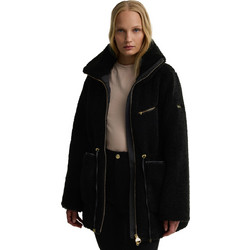 Barbour Kemora Γυναικείο Μπουφάν Χειμωνιάτικο Γούνινο Μακρύ Μαύρο LCA0413-BK91