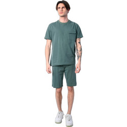 Paco & Co Ανδρικό Σετ T-Shirt & Βερμούδα Καλοκαιρινό Πράσινο 2531901